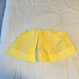 Aritzia babaton eckerd cropped lemongrass strapless top medium